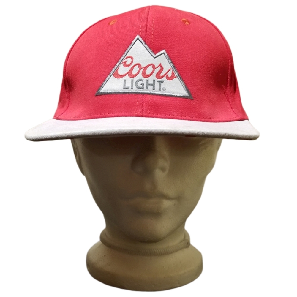 🍺 COORS LIGHT Unisex Red & Grey Baseball Cap - Picture 2 of 6
